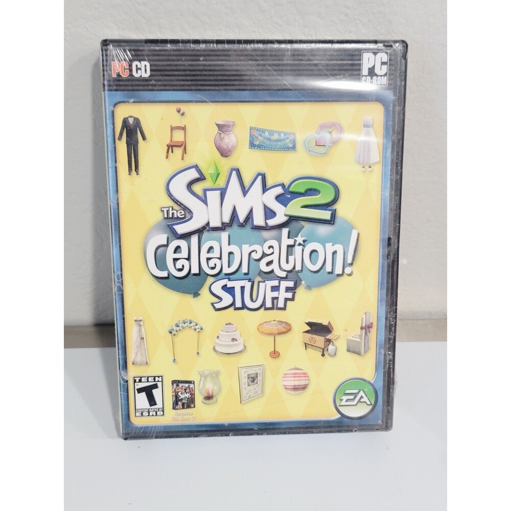 The Sims 2 Celebration Stuff PC Game 2007 NEW SEALED Factory Wrapped Rare